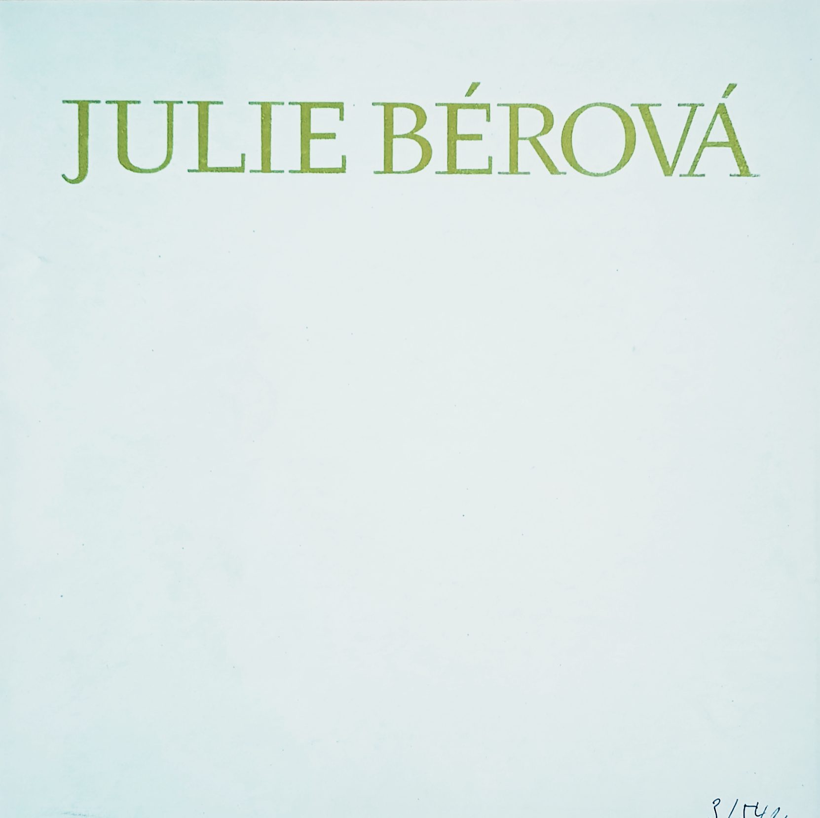 Julie Bérová – Grafika, kresby, obrazy