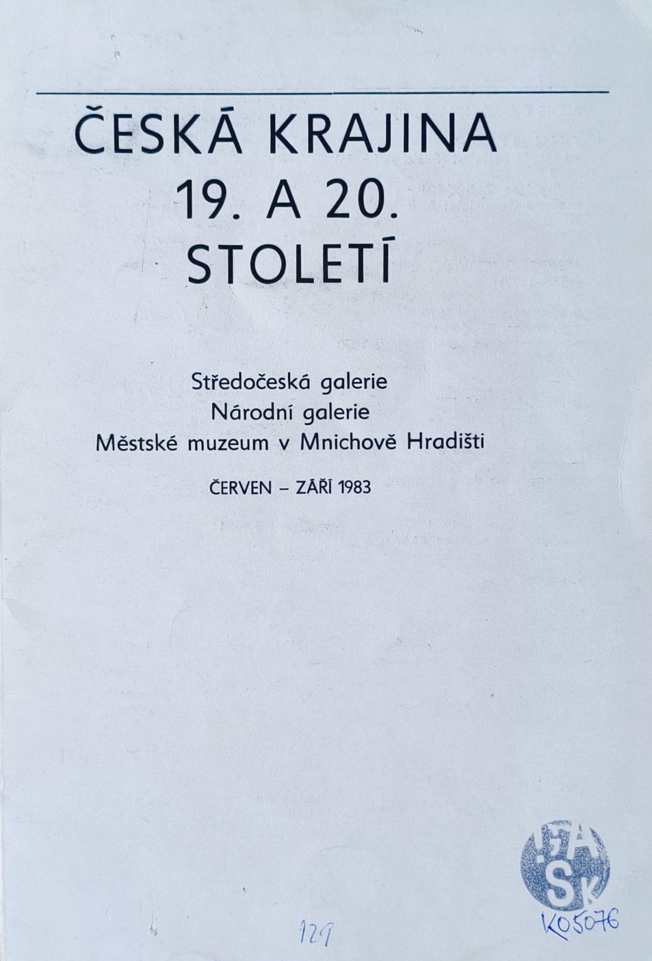 Česká krajina 19.&nbsp;a&nbsp;20.&nbsp;století