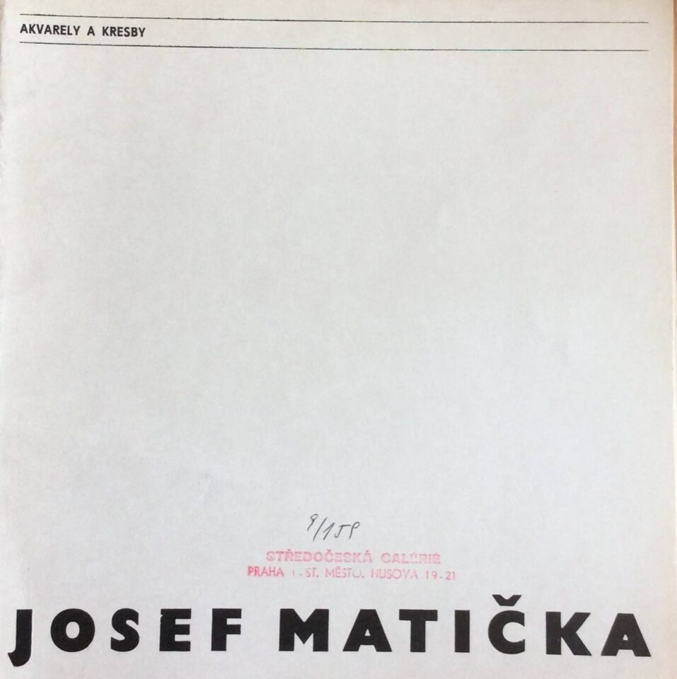 Josef Matička – akvarely a kresby