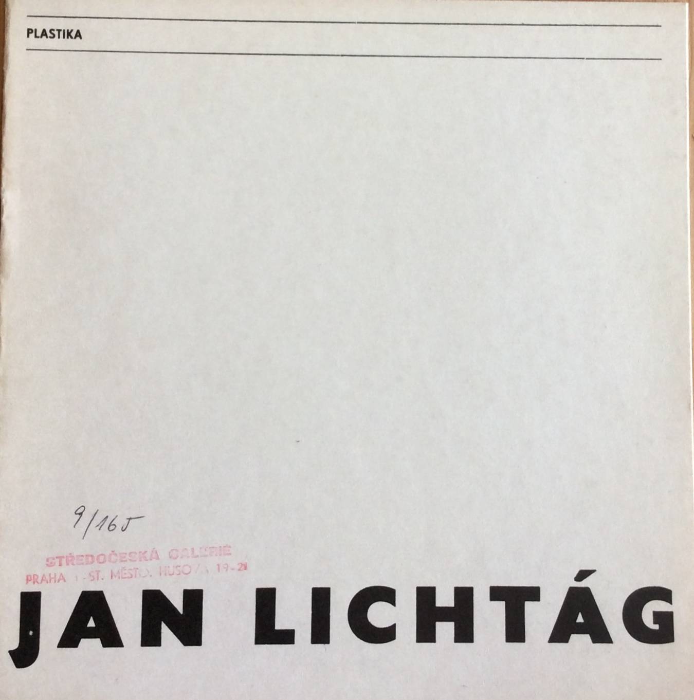 Jan Lichtág – Plastika