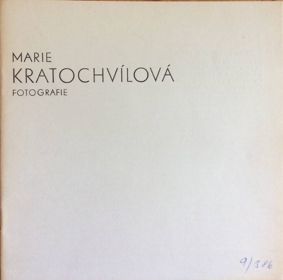 Marie Kratochvílová – fotografie