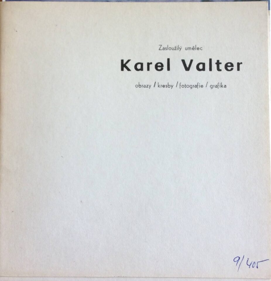 Zasloužilý umělec Karel Valter – obrazy, kresby, fotografie, grafika