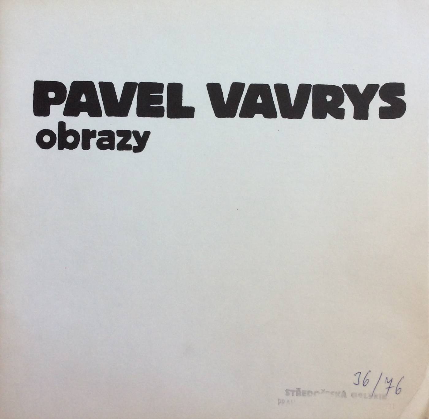 Pavel Vavrys – obrazy