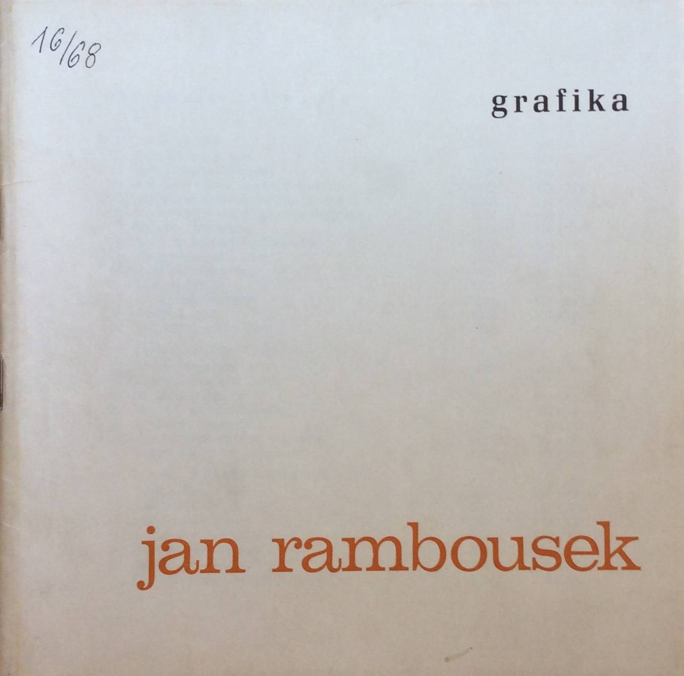 Jan Rambousek – grafika