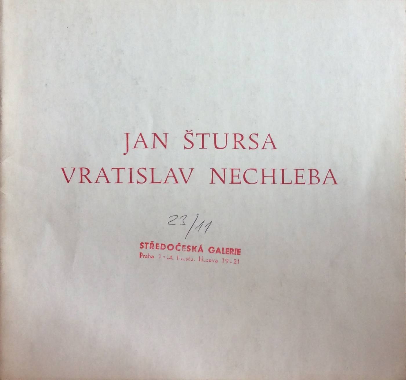 Jan Štursa / Vratislav Nechleba
