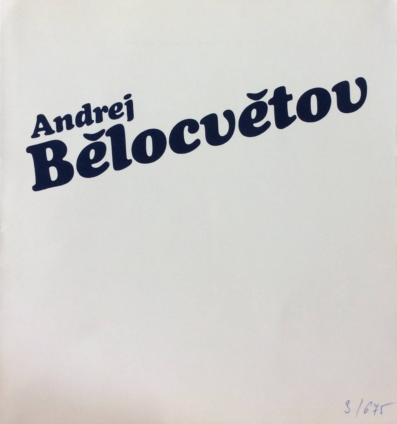 Andrej Bělocvětov – výběr z malířské tvorby