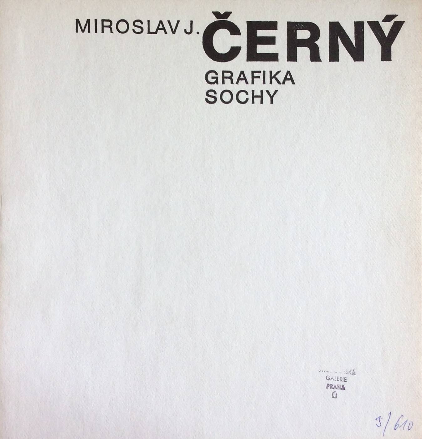 Miroslav J. Černý – grafika, sochy