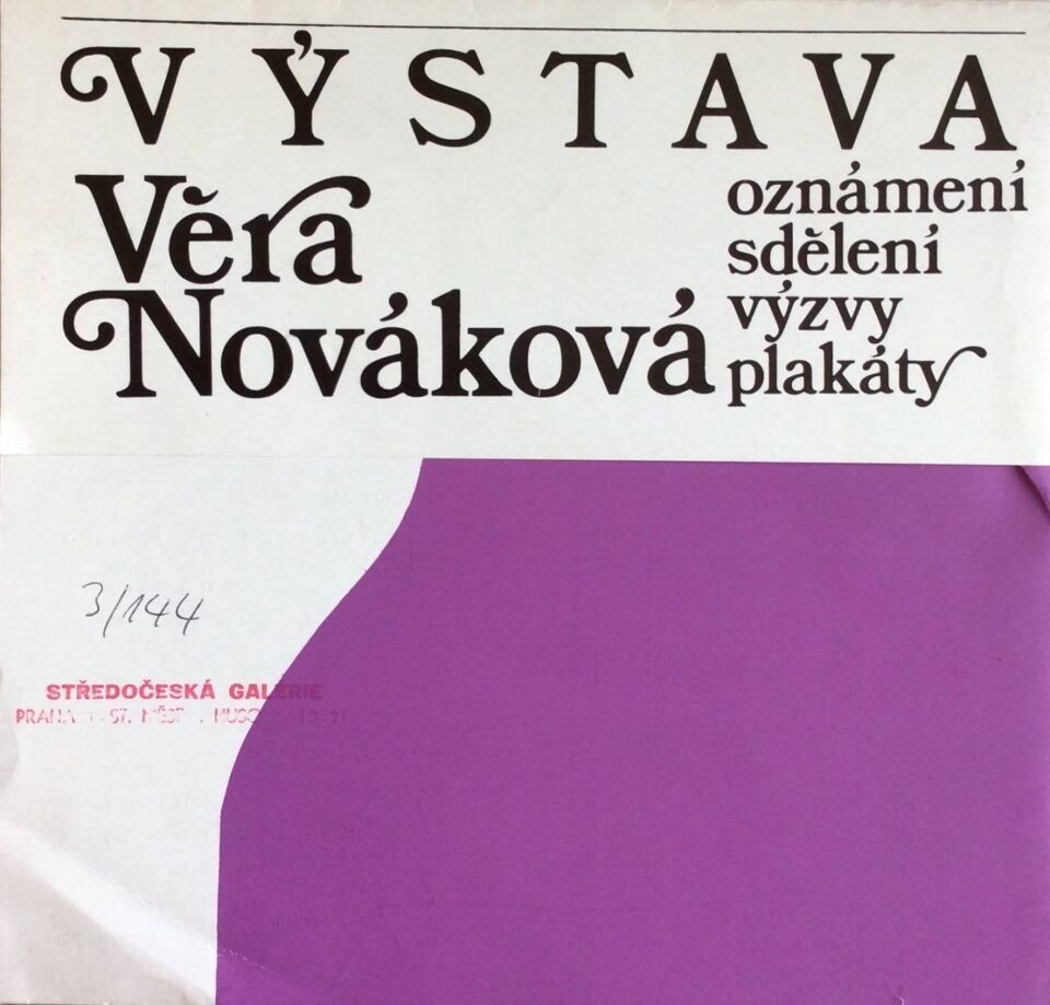 Věra Nováková – oznámení, sdělení, výzvy, plakáty