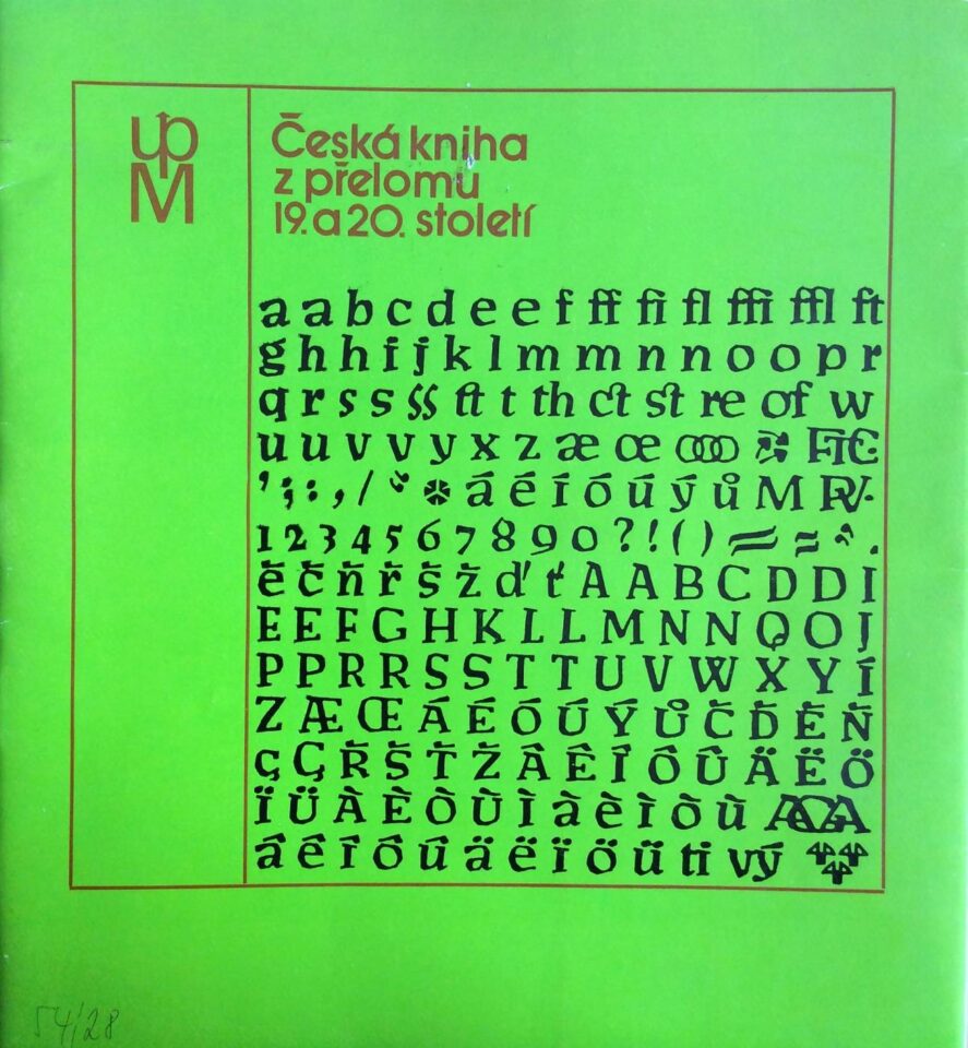 Česká kniha z přelomu 19. a 20. století ze sbírek Uměleckoprůmyslového muzea v Praze