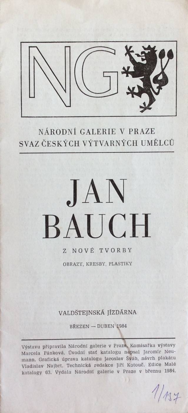 Jan Bauch – Z nové tvorby