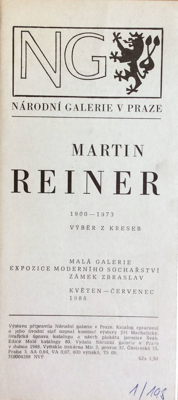 Martin Reiner (1900-1973) – Výběr z kreseb