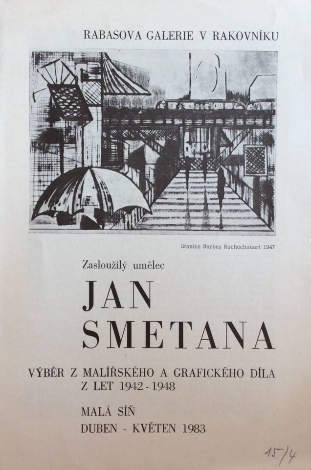 Zasloužilý umělec Jan Smetana – výběr z malířského a grafického díla z let 1942 – 1948