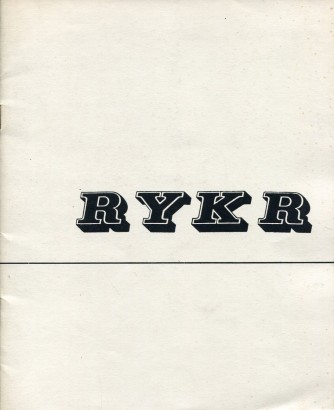 Zdenek Rykr – přehled díla 1900 – 1940